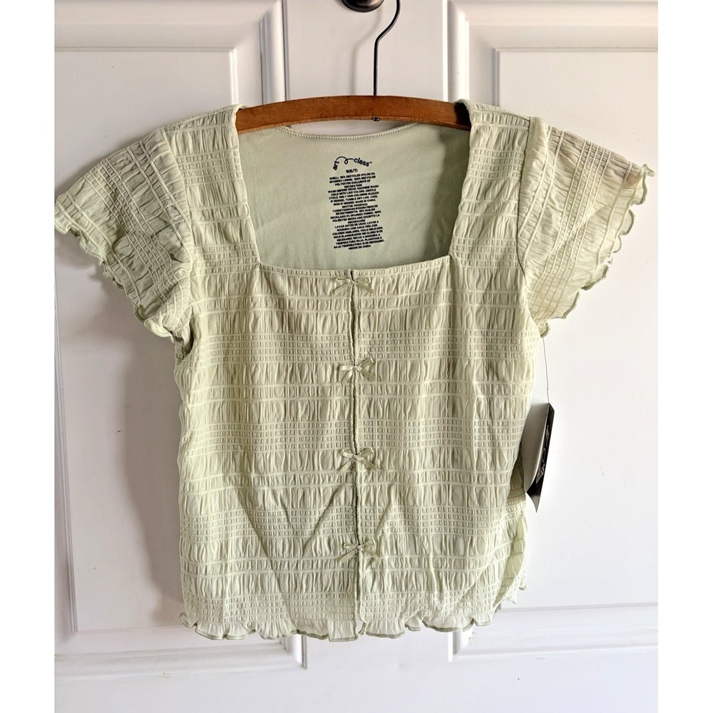 art class Light Green Short Sleeve Shirt - Girls S (6/7) - Picture 1 of 3